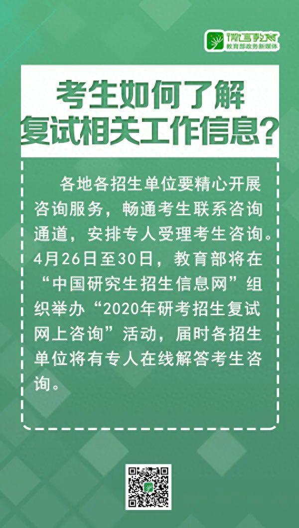 刚刚，2020年研考国家线和复试安排公布