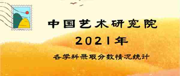 中国艺术研究院2021年第一志愿录取分数统计