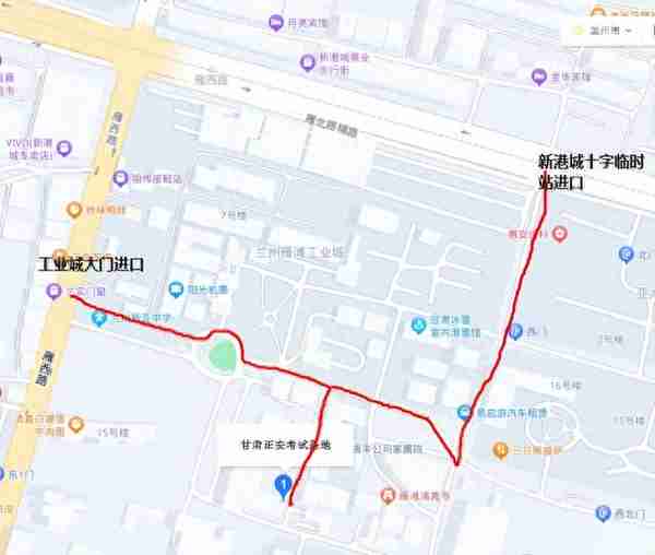 2023年法考客观题兰州考区考点路线图、考场分布→