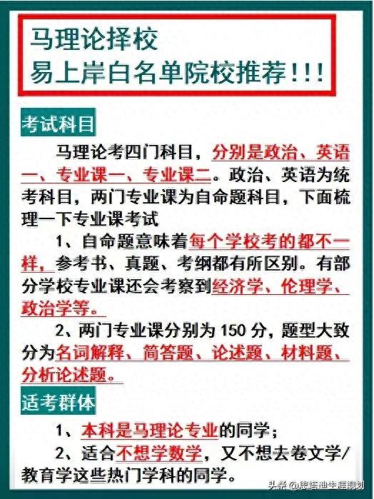 马理论考研|进复试就上岸的院校推荐