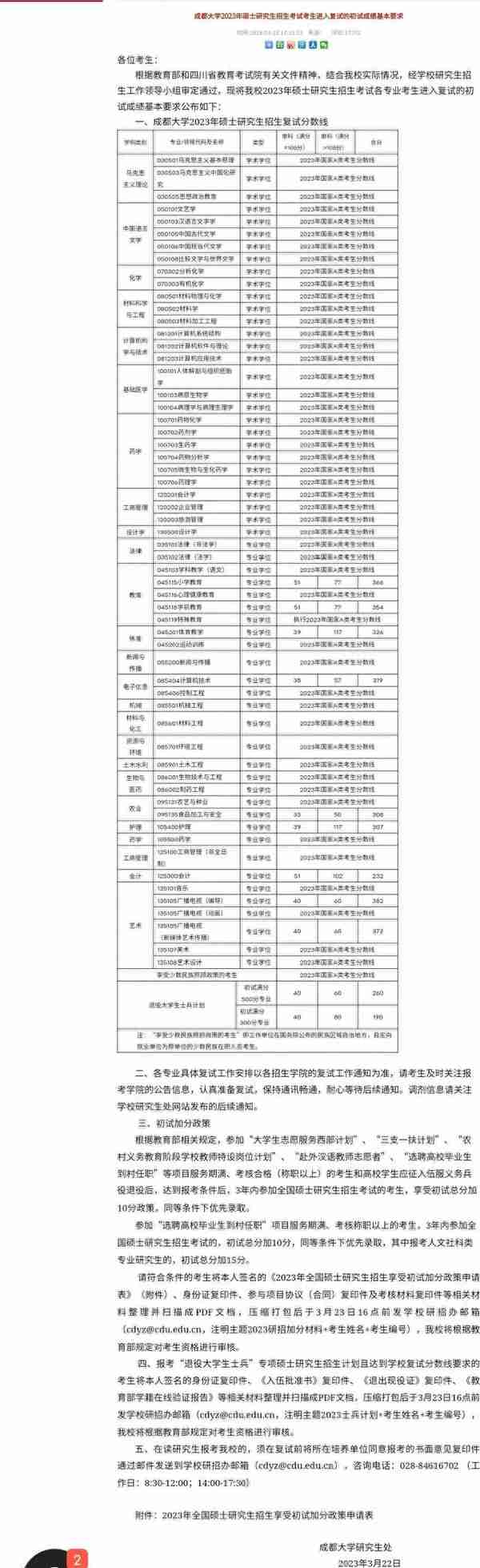 111所院校公布2023年考研复试线、复试名单，看看有你学校吗？