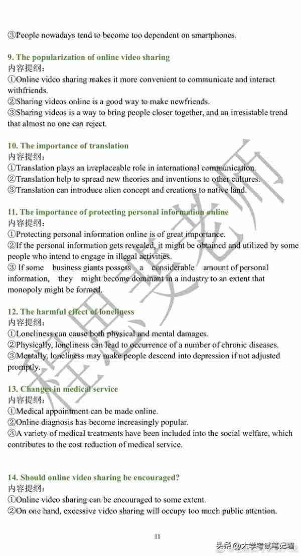 考研复试口语问答40题