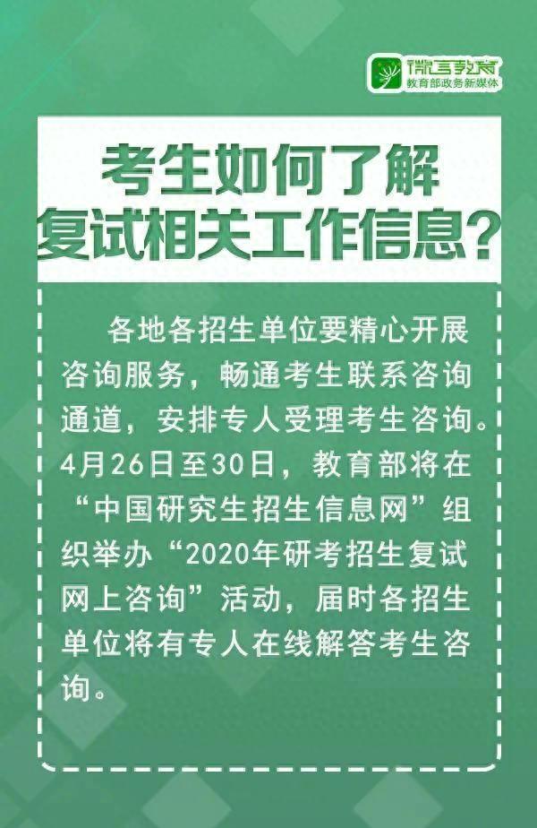 8张图告诉你2020研究生复试如何安排