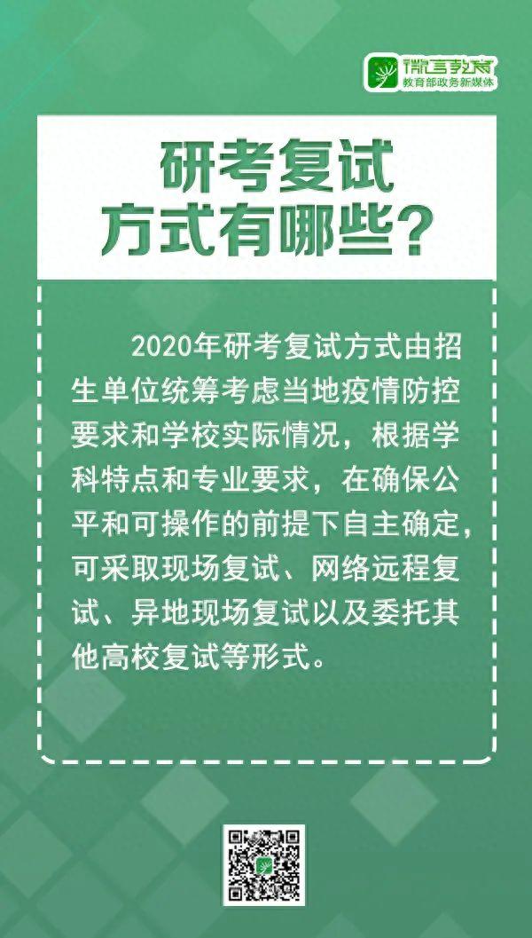 重要！2020年研考国家线已出！复试如何安排？8张大图告诉你