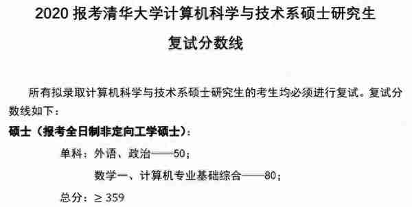 复试平均分397分！清华大学计算机考研